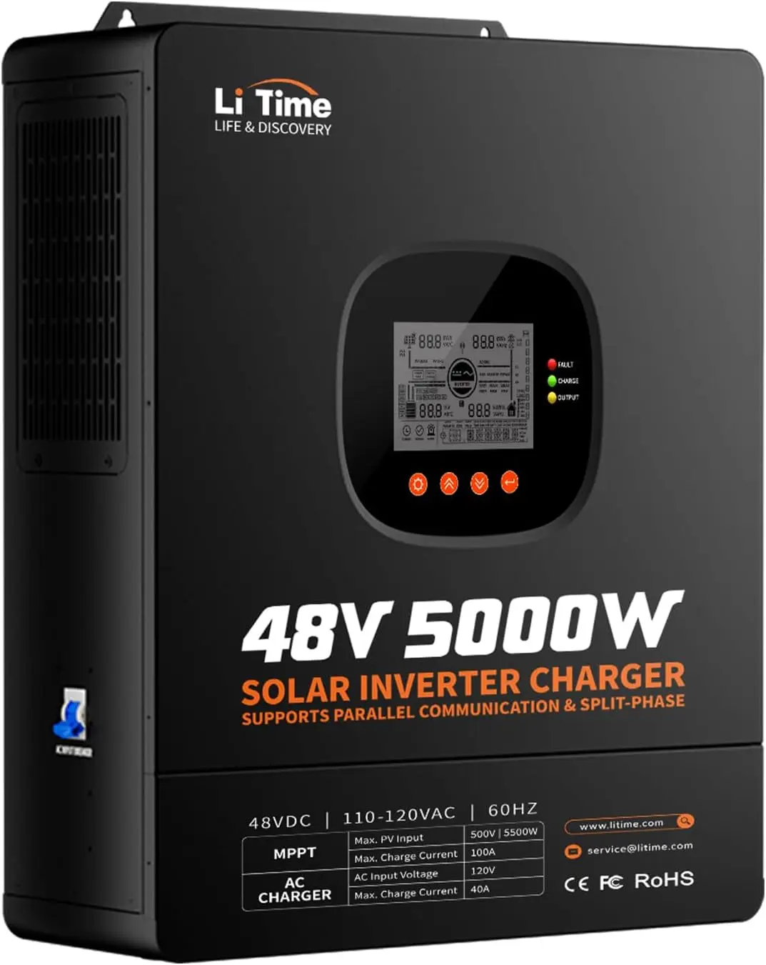 Parallel Solar Inverter 48V 5000W Mppt - LiTime 5000W Saf Sinüs Dalga İnvertörü,