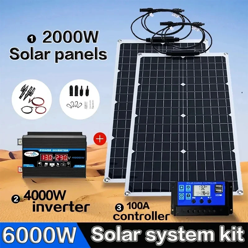 Grid Tie Inverter Limiter 2000W - 2000W Hepsi Bir Arada Güneş Enerjisi