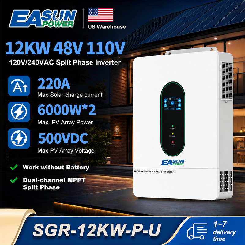 Grid Tie Inverter Limiter 2000W - EASUN POWER 12KW Bölünmüş Faz İnvertör