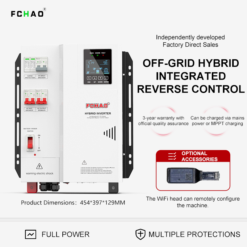 Hybrid Solar Inverter 5.5Kw Mppt 48V - Fchao Solar Hibrit İnvertör 3KW 4KW