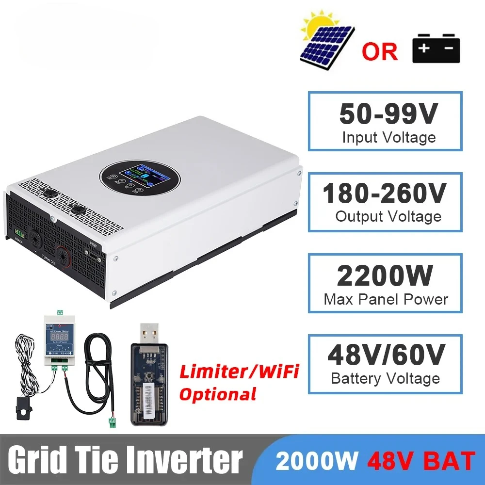 Grid Tie Inverter Limiter 2000W - 2000W 1500W Şebeke Bağlantılı İnverter Giriş