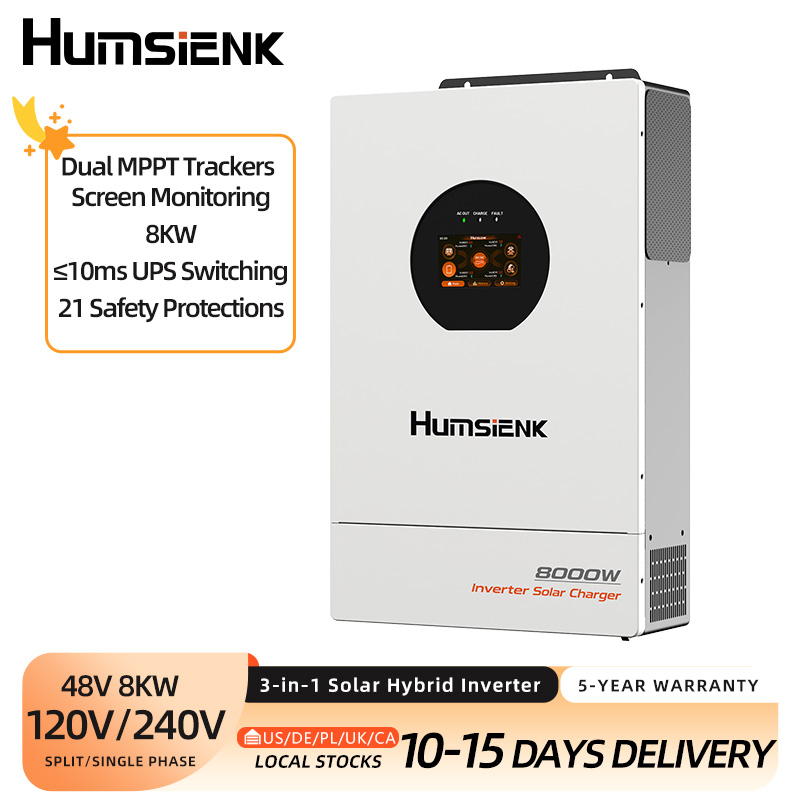 Mppt Hybrid Inverter 48V 8Kw 3 Phase - Humsienk 48V 8KW 3'ü 1 Arada