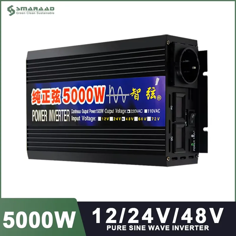 SMARAAD 5000W 12V 24V 48V DC'd - Pure Sine Wave Inverter 5000W 48V 220V incelemesi ve fiyatı