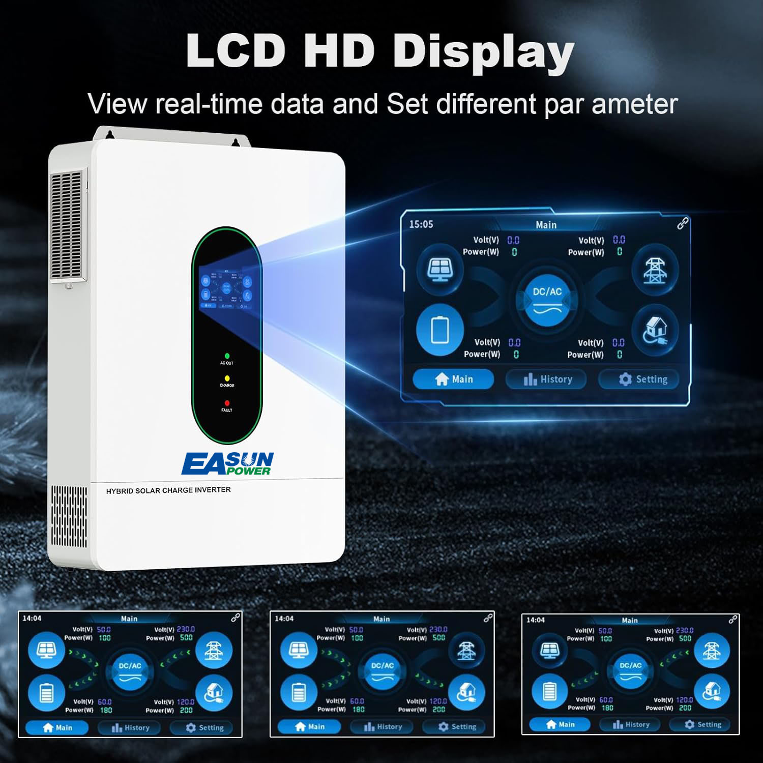EASUN POWER 12KW Bölünmüş Faz  - Grid Tie Inverter Limiter 2000W incelemesi ve fiyatı