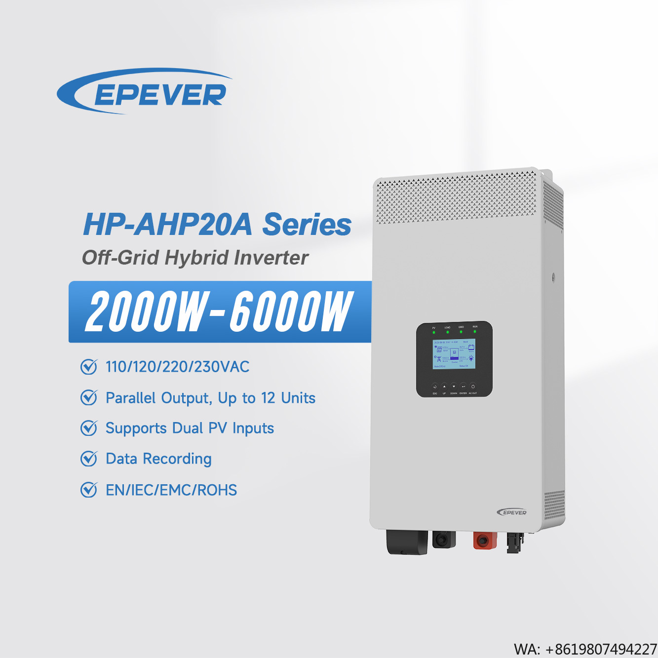 Epever İnvertör DC 24V 48V - A - Hybrid Solar Inverter 5.5Kw Mppt 48V incelemesi ve fiyatı