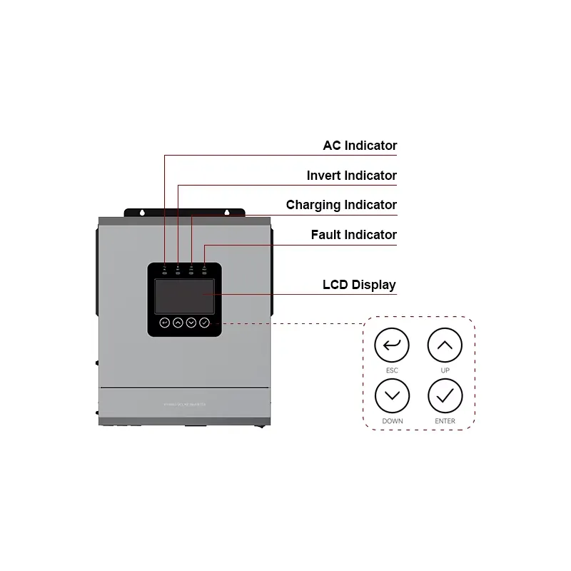 5Kw 6Kw 6.2Kw Şebeke Dışı MPPT - Off Grid Solar Inverter 48V 6000W incelemesi ve fiyatı