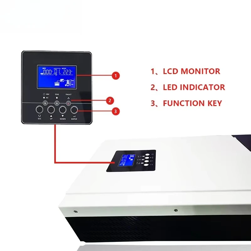 5000W 5600W Hibrit Güneş İnver - Parallel Solar Inverter 48V 5000W Mppt incelemesi ve fiyatı