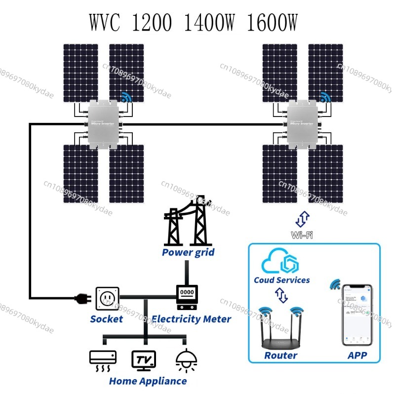 Su Geçirmez Güneş Enerjisi Şeb - Micro Inverter 1400W Solar Grid Tie incelemesi ve fiyatı