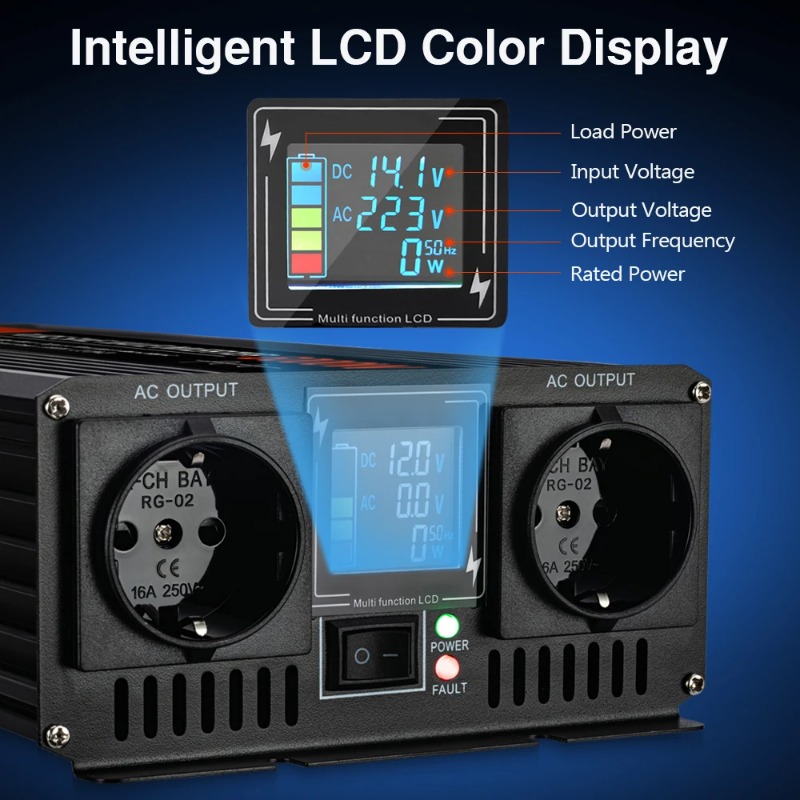Saf Sinüs Dalgası Güneş Enerji - Pure Sine Wave Inverter 5000W 48V 220V incelemesi ve fiyatı