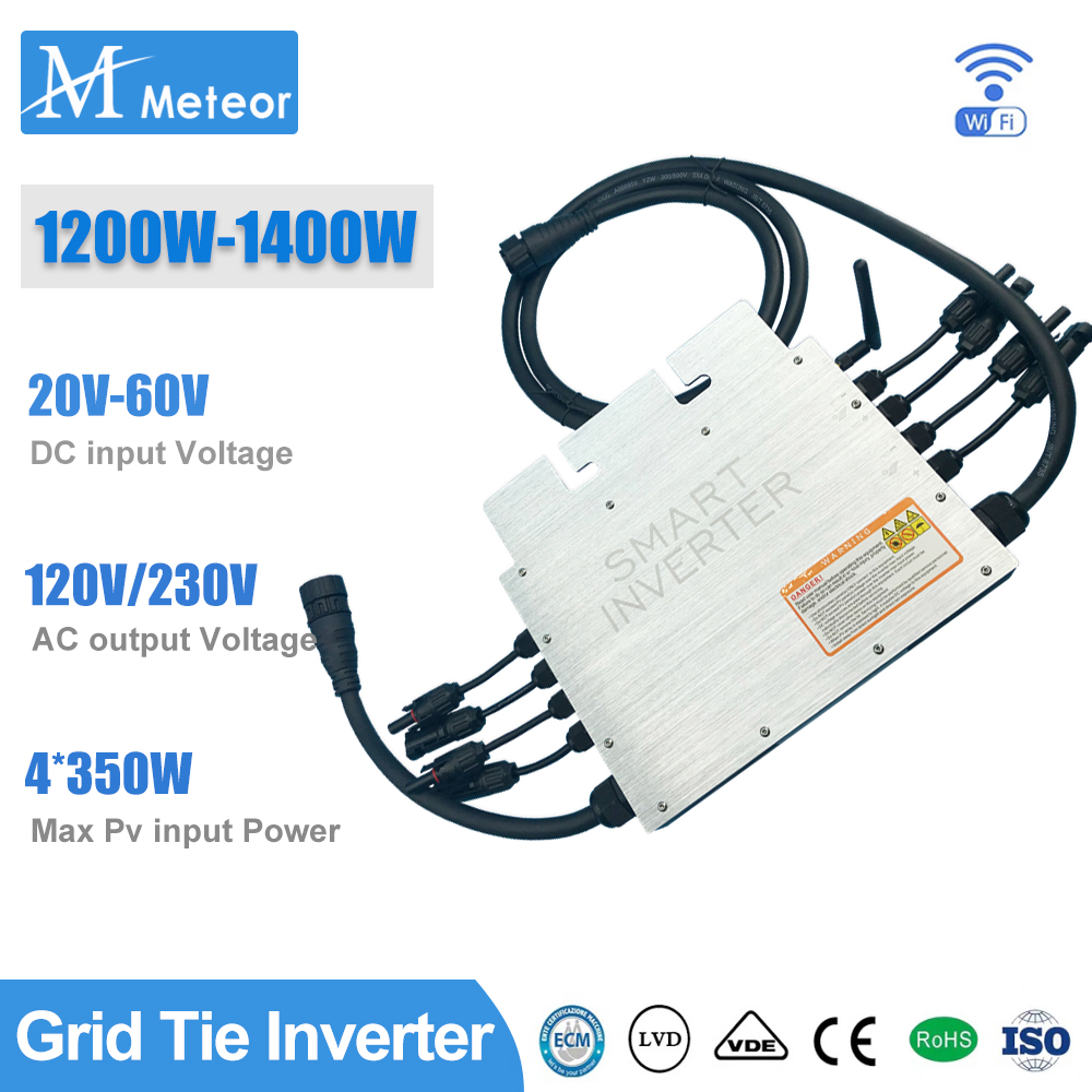 1200W 1400W Güneş Şebeke Bağla - Micro Inverter 1400W Solar Grid Tie incelemesi ve fiyatı