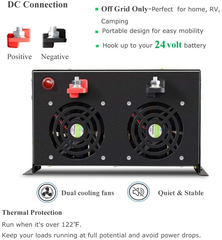 Şebeke Dışı Saf Sinüs Dalgası  - Pure Sine Wave Inverter 5000W 48V 220V incelemesi ve fiyatı