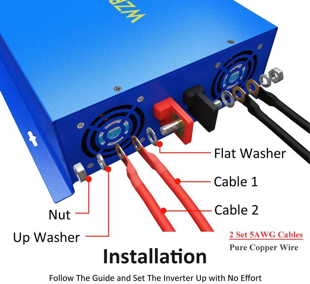Saf Sinüs Dalgası Güç İnvertör - Inverter Pure Sine Wave 60Hz 120V 3000W incelemesi ve fiyatı